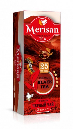 Чай MERISAN 25 пак.*2 гр. черный 1/72