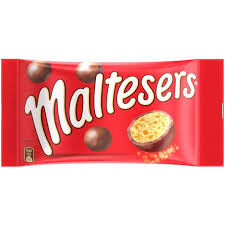 Шоколадное драже с хрустящим центром Maltesers  /  Шарики Мальтизерс в молочном шоколаде 37 гр