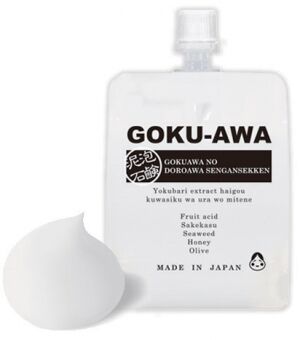 GOKU-AWA Face Cream-Wash 130g / Пенка для умывания на основе глины Ghassoul, фруктовых кислот и морских водорослей 130 г.