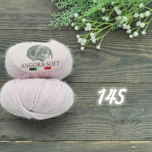Пряжа Angora Soft, Ангора 50%, Меринос 20%, Полиамид 30%, 25 гр/125 м