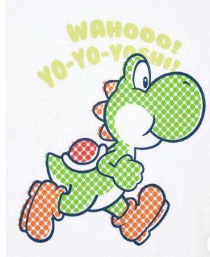 Унисекс футболка с короткими рукавами с принтом UT SUPER MARIO ARCHIVE 480928, белая