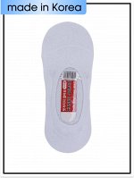 Slazenger Носки-следки белые с силиконовым держателем на пятке (мужские), 1 пара 25-27 см