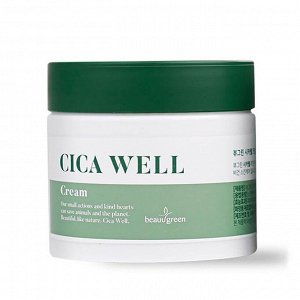 Успокаивающий крем с центеллой и пробиотиками BEAUUGREEN CICA WELL 50 мл