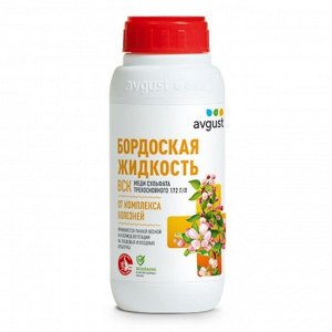 Фунгицид Бордоская жидкость, от болезней на плодовых и ягодных культурах в период вегетации, 500 мл, жидкость, Avgust