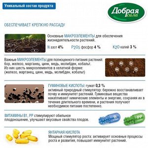 Удобрение Добрая сила, для рассады, 15 мл