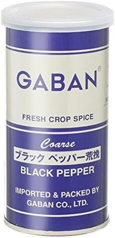 GABAN Black Pepper Coarse - свежий черный перец грубого помола