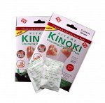 Детокс-пластыри для стоп с турмалином Kinoki (10 шт, коробка)