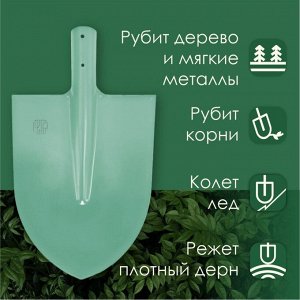 Лопата штыковая, сталь, 1.5х380х225 мм, ЛКО Грядково, 500001, без черенка