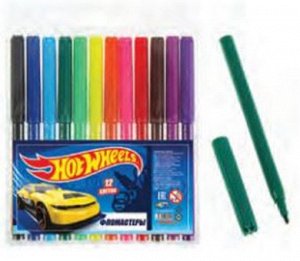 Фломастеры Hot Wheels, 12 цветов, арт.88627