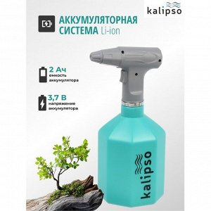 Опрыскиватель садовый работа от аккумулятора, Kalipso, 1.5 л, Li-ion, 2 А.ч, пластик, KF-PES-002, синий