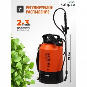 Опрыскиватель садовый работа от аккумулятора, Kalipso, 5 л, свинцово-кислотный, 1.3 А.ч, 12 В, пластик, KF-5L-1С