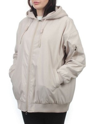 H24-83 LT. BEIGE Куртка демисезонная женская (100 гр. синтепон)