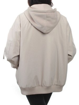 H24-283 LT. BEIGE Куртка демисезонная женская (100 гр. синтепон)