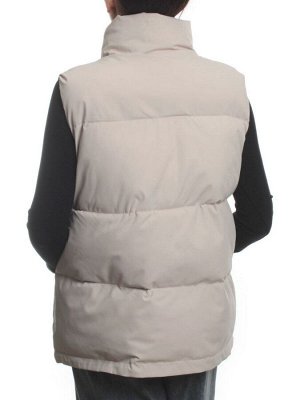 24-302 LT. BEIGE Жилет утепленный женский (100 гр. синтепон) 54 российский