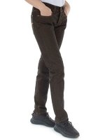 M-014 BROWN Джинсы женские плотные