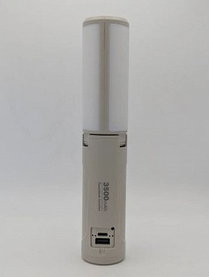 Фонарь кемпинговый (XST-M26) [215x40мм, 180г, 750LM, IP44, 3500mAh, 10Вт, USB/Type-C, бежевый]