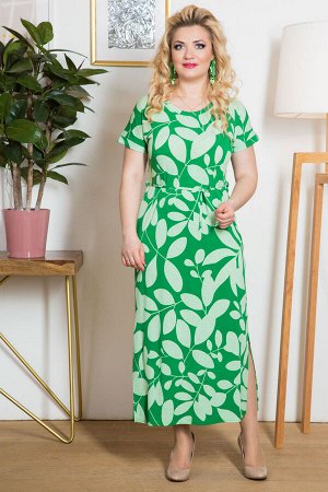 Платье РАСПРОДАЖА. Щербет, , зеленый,Вискоза - 95%, Лайкра - 5%