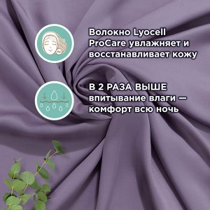 "SilvaSilk" Purple" Пододеяльник 200х220см