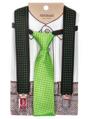 Набор подтяжки и галстук: длина галстука 26 см,подтяжки по спинке 45 см max