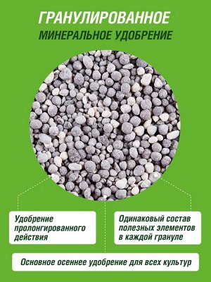 Удобрение ОСЕННЕЕ УНИВЕРСАЛЬНОЕ сухое Фаско 5М минеральное  гранулированное 1 кг