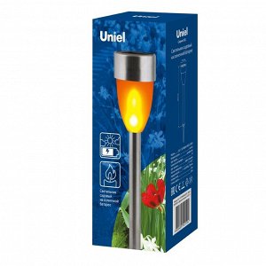 Фонарь садовый Uniel, Metal Torch USL-S-187/MM360, на солнечной батарее, грунтовый, металл, 5х36 см
