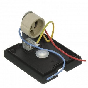 Светильник фасадный General Lighting Systems, GWL-MR16-GU10-R-IP65, накладной, 8х8 см, 1 лампа, IP65, круглый, черный