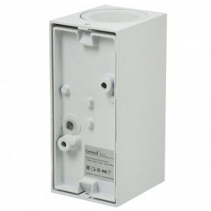 Светильник фасадный General Lighting Systems, GWL-2MR16-GU10-S-IP65, накладной, 8х15 см, 2 лампы, IP65, квадратный, белый