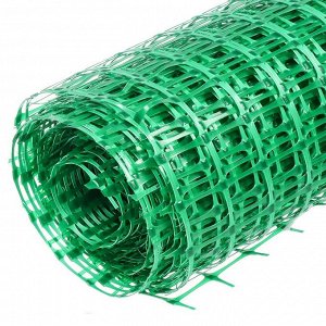 Сетка садовая пластмасса, ячейка 45 х 45 мм, квадратная, 100х2000 см, зеленая, Протэкт, Яркая, ЗР-45/1/20