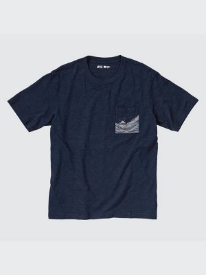 Uniqlo UT - хлопковая футболка с волной Ukiyo-e