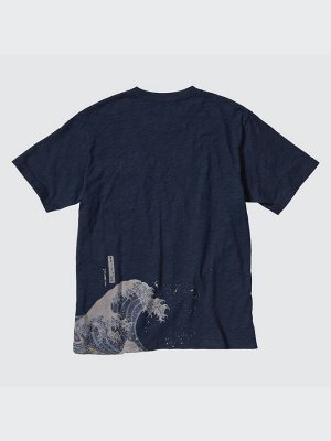Uniqlo UT - хлопковая футболка с волной Ukiyo-e