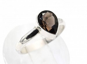 Кольцо раухтопаз "Капля" 7*10мм., размер-16,5