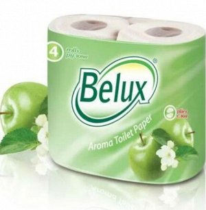 Туалетная бумага "BELUX “ 2х-слойная Арома  яблоко