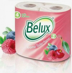 Туалетная бумага "BELUX “ 2х-слойная Арома  ягодный микс