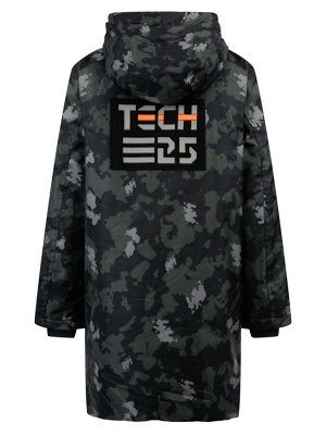 Пальто зимнее из мембранной ткани для мальчика зеленый,черный