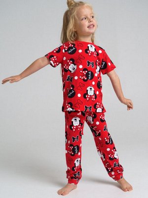 Пижама family look детская красный