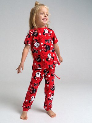 Пижама family look детская красный