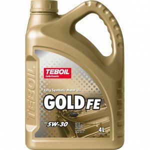 Масло моторное Teboil Gold FE 5w30, синтетическое, API SP RC, ILSAC GF-6A, для бензинового двигателя, 4л, арт. 3470594