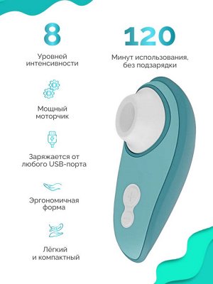 Бесконтактный клиторальный стимулятор Womanizer Liberty 2 темно-бирюзовый