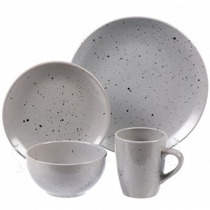 Тарелка обеденная, керамика, 27 см, круглая, Латте, Daniks, TC23S003268-L