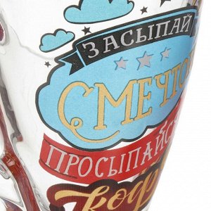 Кружка стекло, 250 мл, КофеБар, Декостек, 8006-Д