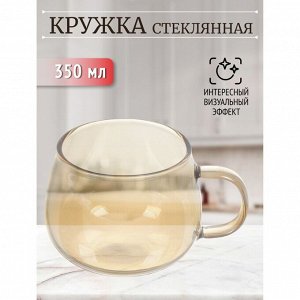 Кружка стекло, 350 мл, Мед, Y4-5398