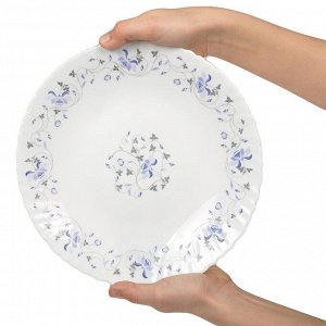 Тарелка обеденная, стеклокерамика, 24 см, круглая, Эдем, Daniks, LHP 95/1059 237112