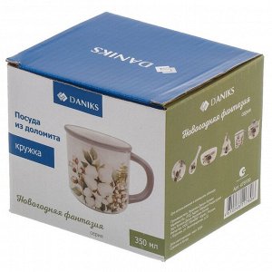 Кружка доломит, 350 мл, Новогодняя фантазия, Daniks