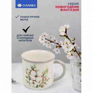 Кружка доломит, 350 мл, Новогодняя фантазия, Daniks