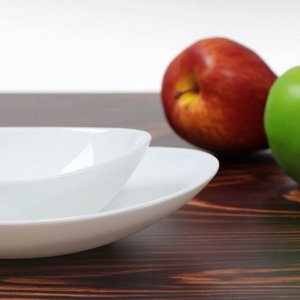 Тарелка обеденная, стеклокерамика, 26.8 см, овальная, Модерн, Daniks, NOP105W