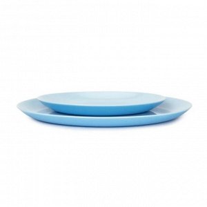 Сервиз столовый стекло, 18 предметов, на 6 персон, Luminarc, Diwali Light Blue, P2962