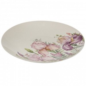 Тарелка обеденная, фарфор, 27 см, круглая, Irises, Lefard, 425-138