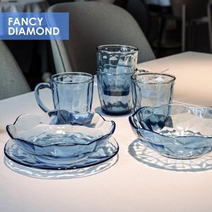 Сервиз столовый стекло, 25 предметов, на 6 персон, Francy diamond, 50558