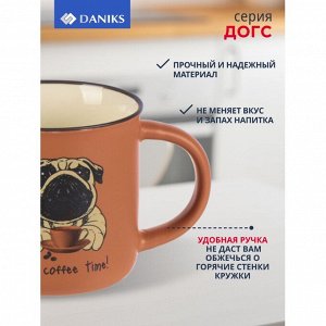 Кружка керамика, 325 мл, Догс, Daniks, BR562/3797P-1, в ассортименте