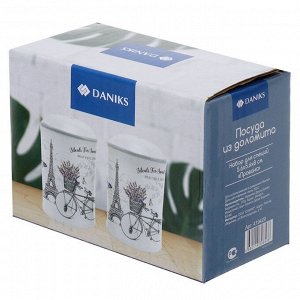 Набор для специй доломит, 2 шт, 6.8х4.2 см, Daniks, Прованс